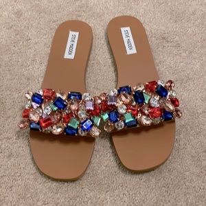 Steve Madden jeweled sandals